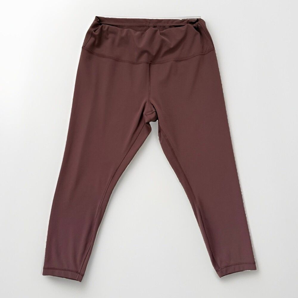Lululemon Align Pant II 25” Womens 18 Mauve Brown Nulu High Rise Leggings Yoga